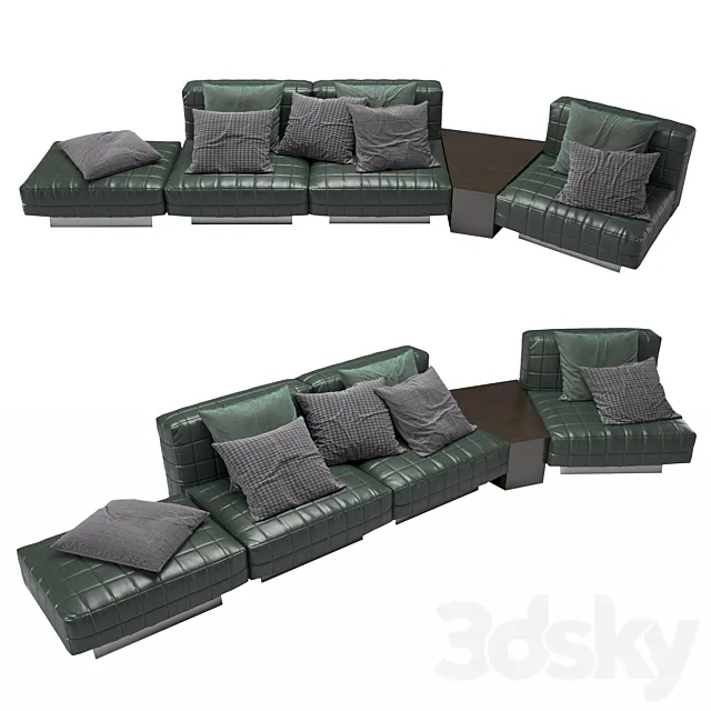 Sofa Minotti Twiggy 3ds Max