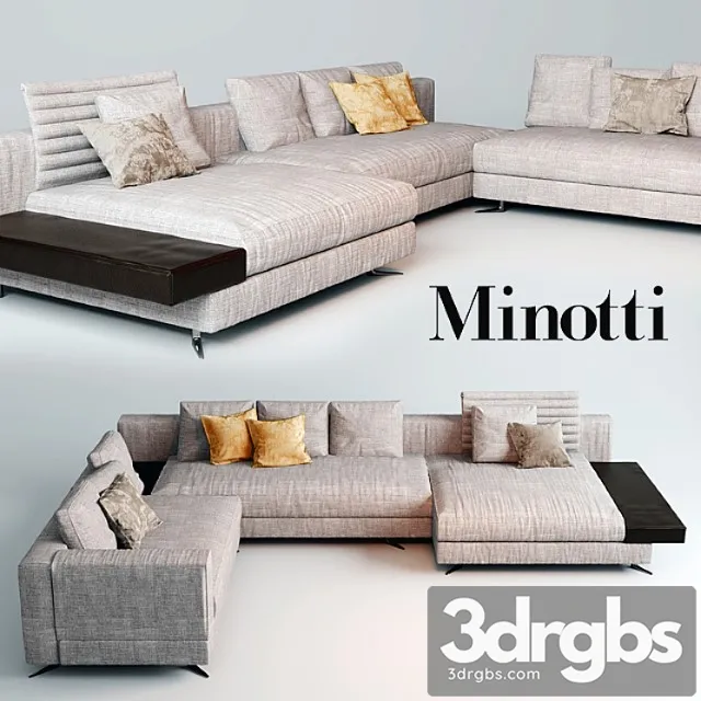 Sofa Minotti White 3dsmax Download