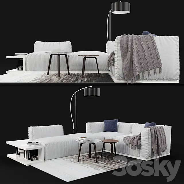 Sofa MisuraEmme Sitin 3ds Max