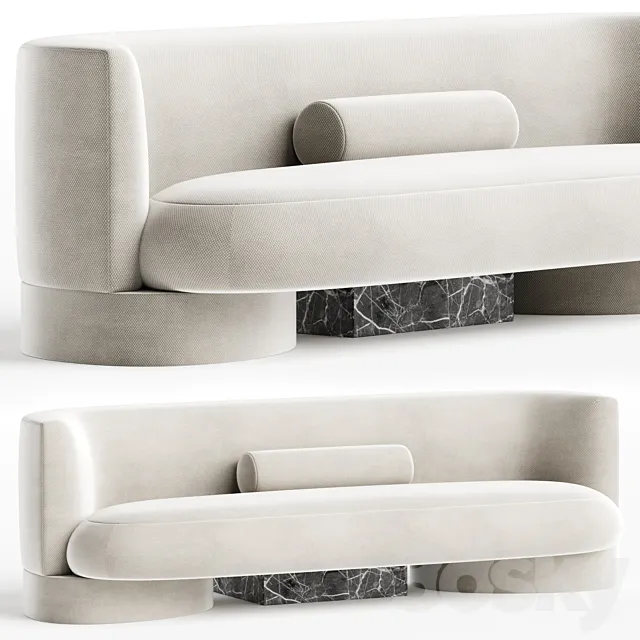 Sofa Mode Option with marble 3DSMax File