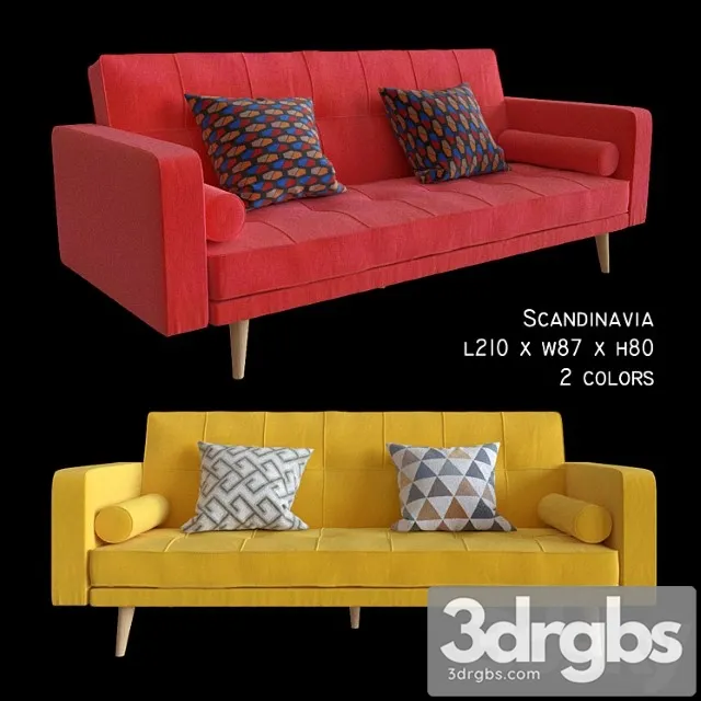 Sofa Modern Scandinavia 2 Tsvtea 1 3dsmax Download