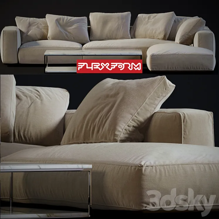Sofa modular Grandemare 3DS Max