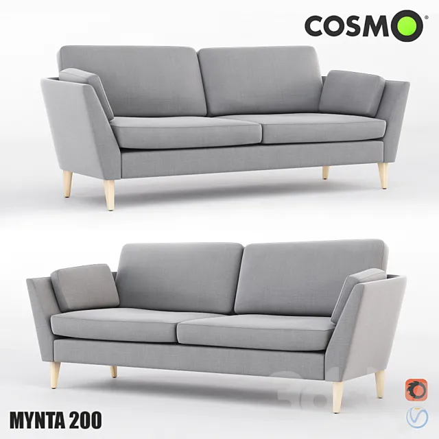 Sofa Mynta 200 3ds Max