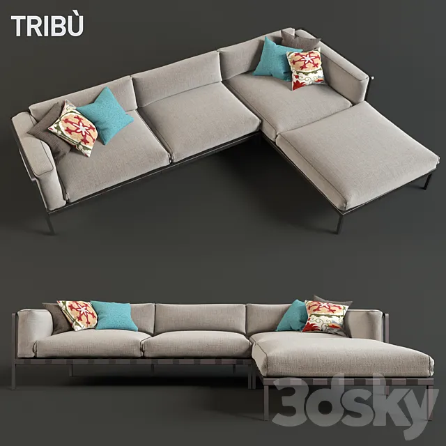 Sofa NATAL ALU SOFA 3DSMax File