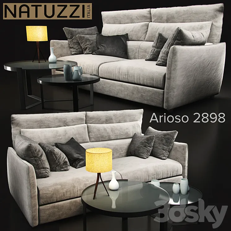 Sofa Natuzzi Arioso 2898 3DS Max