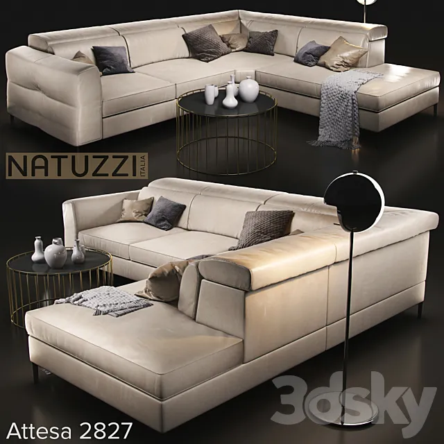 Sofa natuzzi bebop 2900 3ds Max