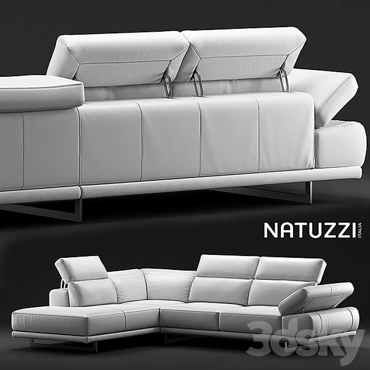 Sofa Natuzzi Borghese 3DS Max