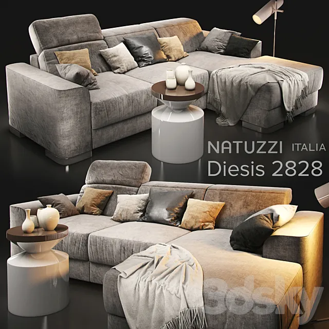 Sofa natuzzi diesis 2828 3DSMax File