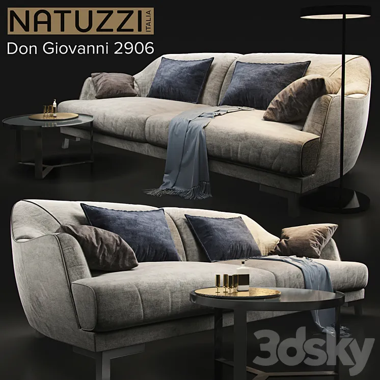 Sofa natuzzi Don Giovanni 2906 3DS Max
