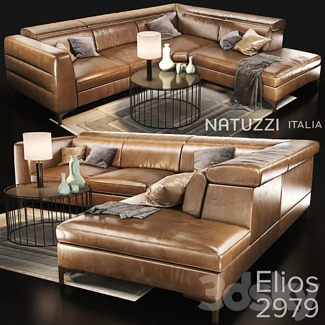 Sofa natuzzi Elios 2979 main 3DS Max Model