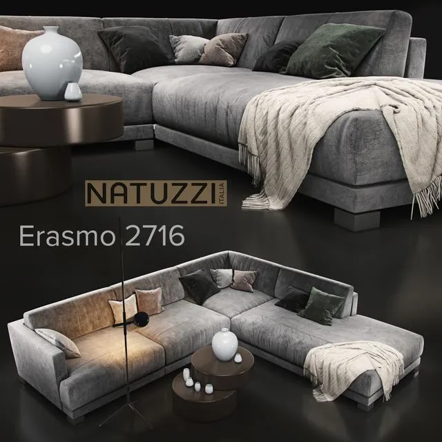 Sofa natuzzi Erasmo 2716 3dsMax Model