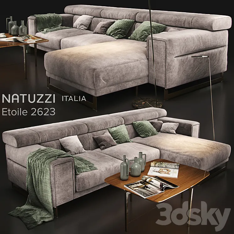 Sofa natuzzi Etoile 2623 3DS Max