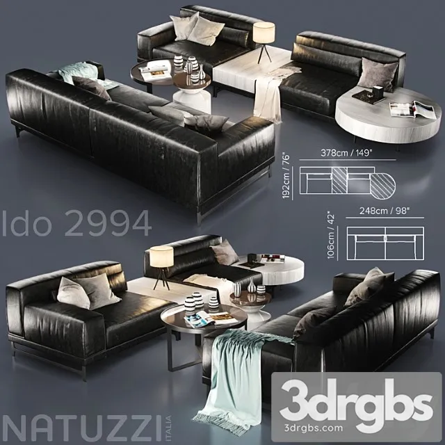 Sofa natuzzi ido 2 3dsmax Download