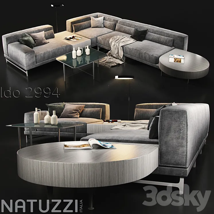 Sofa Natuzzi Ido 2994 3DS Max