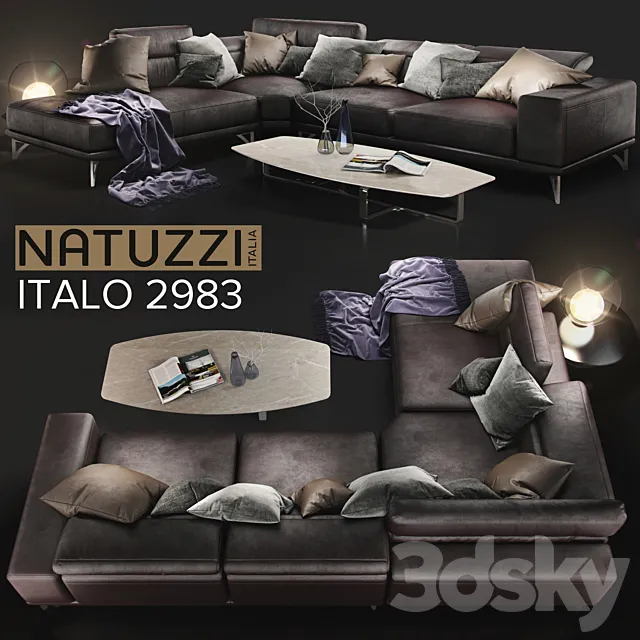 Sofa NATUZZI Italo 2983 3DSMax File