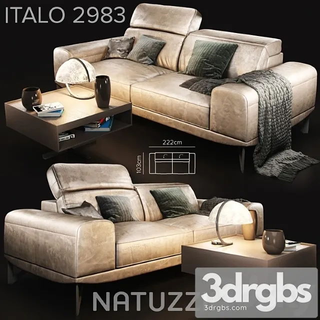 Sofa natuzzi italo part 2 3dsmax Download
