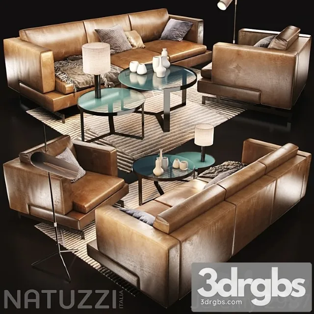 Sofa natuzzi jeremy 2987 2 3dsmax Download
