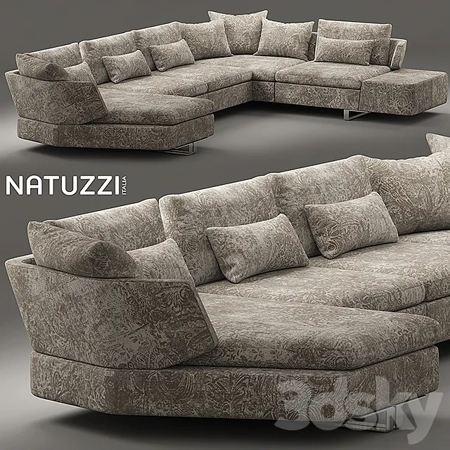 Sofa natuzzi opus 3DS Max Model