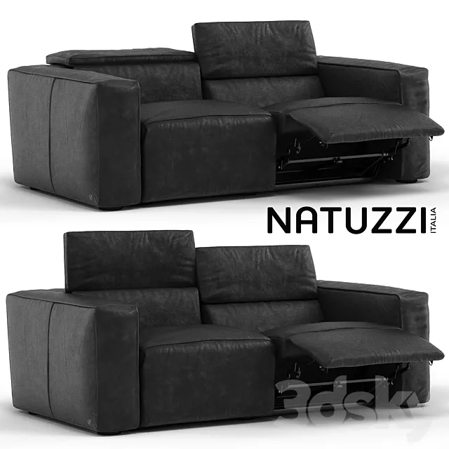 Sofa Natuzzi Sipario 3ds Max