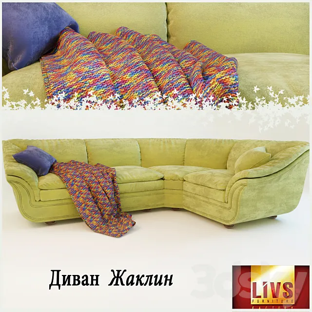 Sofa of LIVS factory Jacqueline corner 3ds Max