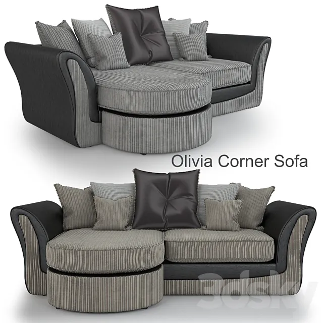 Sofa Olivia Corner Sofa 3DS Max Model