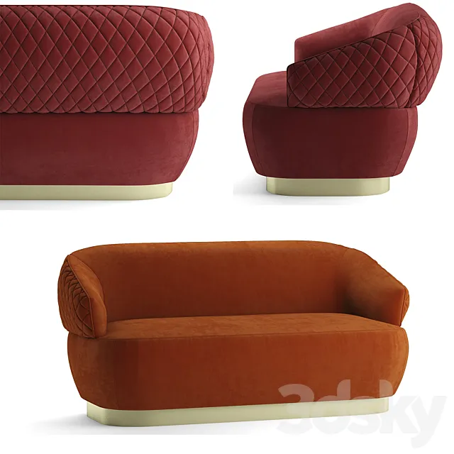 sofa opera contemporary sophie 3ds Max