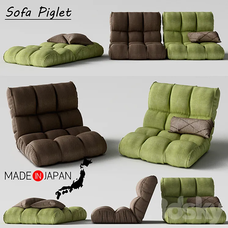 Sofa Piglet 3DS Max Model