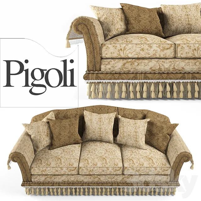 Sofa Pigoli Glicine 3ds Max