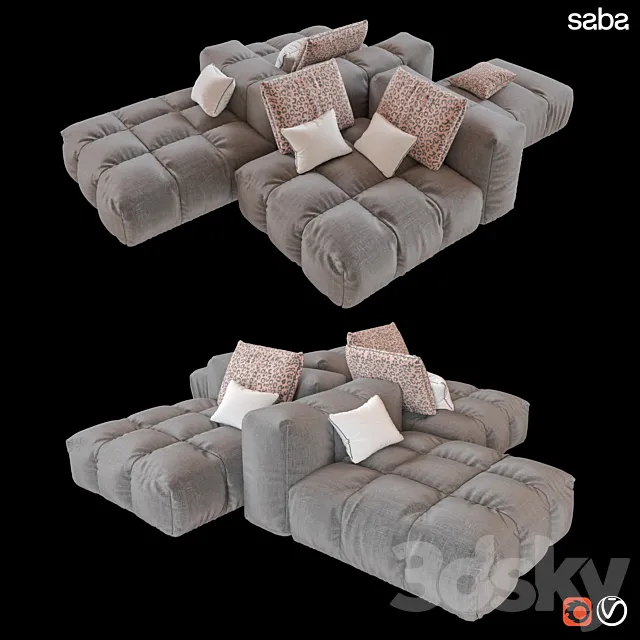 Sofa Pixel Saba 3ds Max
