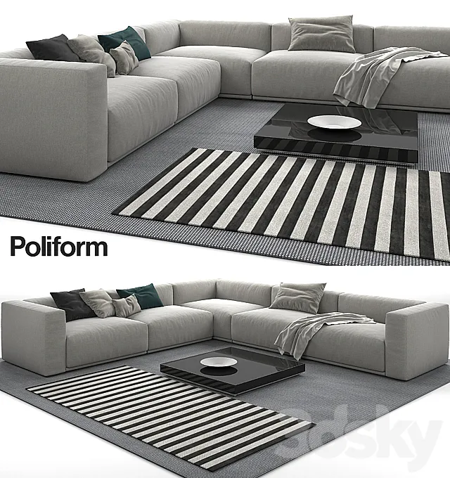 Sofa Poliform Bolton 3DS Max Model