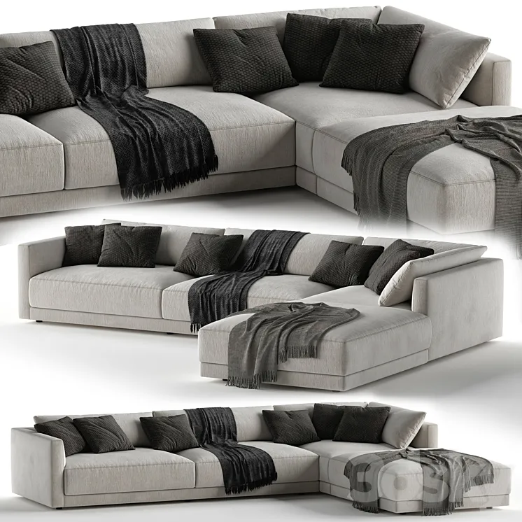 Sofa Poliform Bristol 3DS Max Model