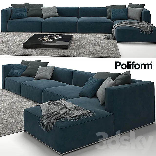Sofa Poliform Shangai 3DSMax File