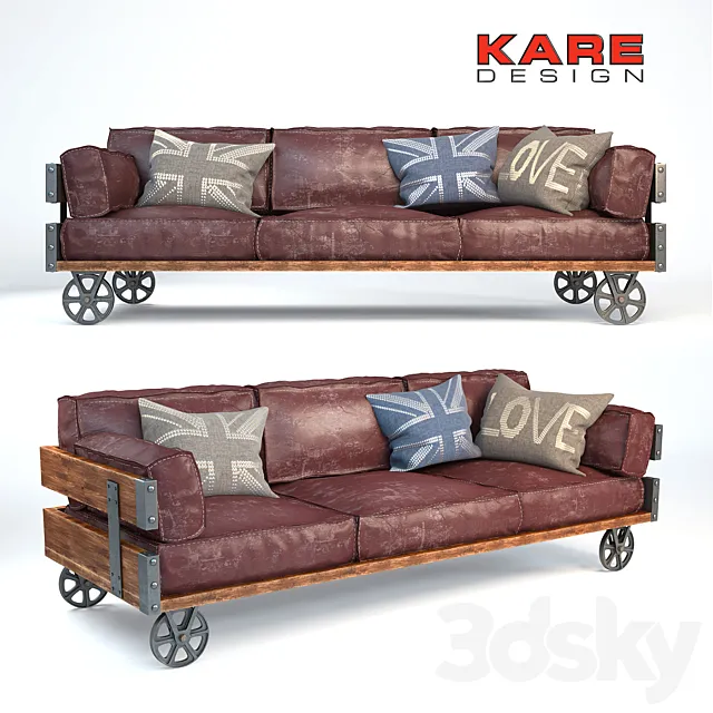 Sofa Railway Kare 3DSMax File