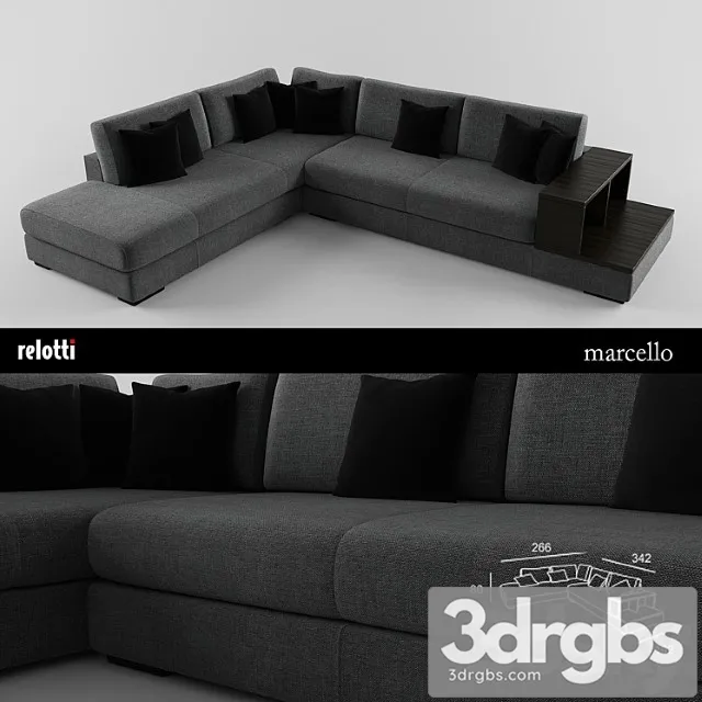 Sofa relotti marcello 2 3dsmax Download