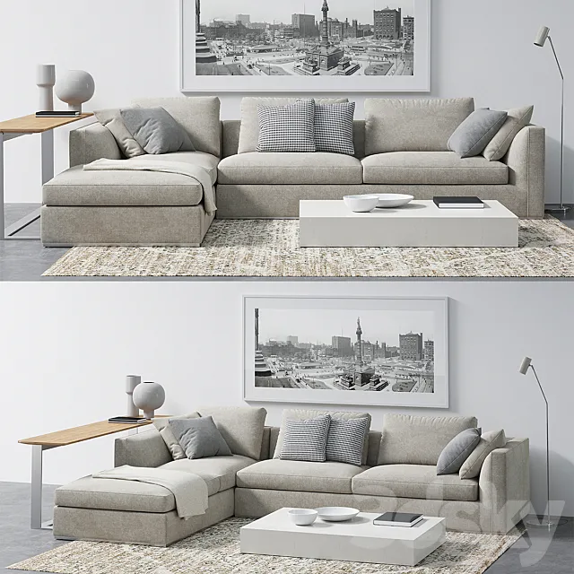 Sofa Richard B & B Italia 3ds Max