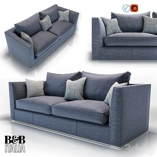 Sofa Richard by B & B Italia 3dsMax Model