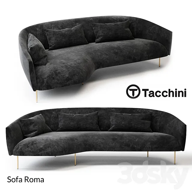 Sofa Roma | Tacchini 3ds Max