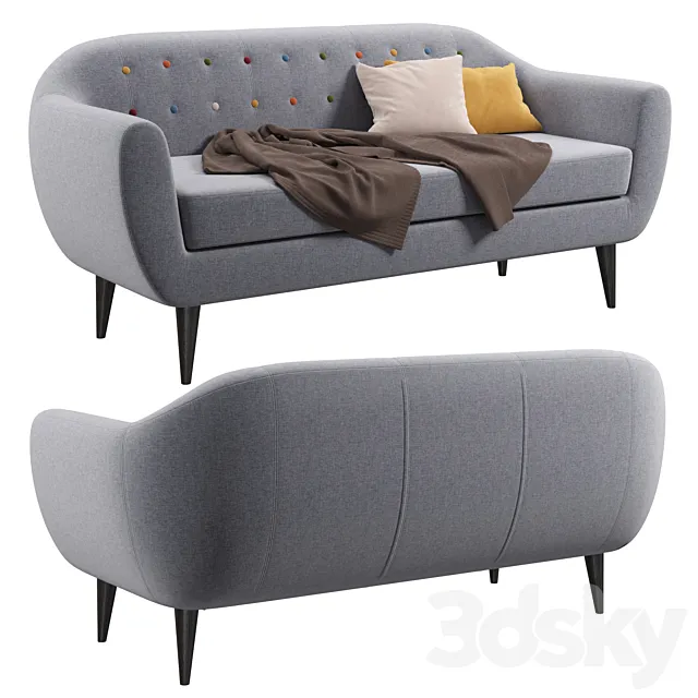 Sofa Rotterdam-3 3DS Max Model