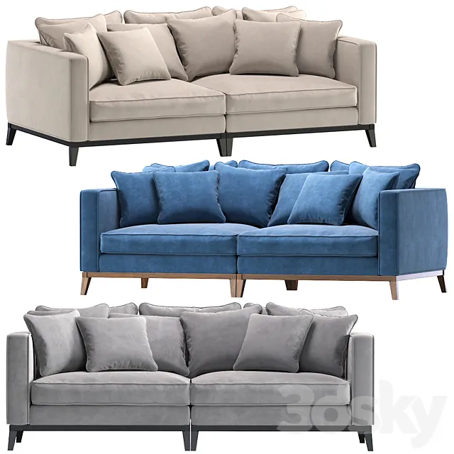 Sofa SALT LAKE by Cazarina Interiors_Диван СОЛТ ЛЕЙК 3ds Max