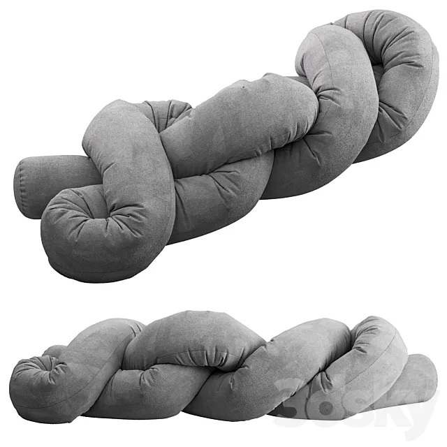 Sofa sausage massfurniture 3 3ds Max