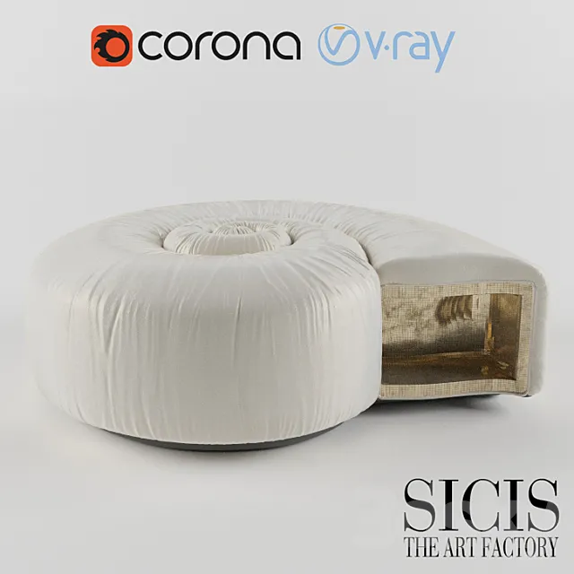 Sofa Sicis 3DS Max Model