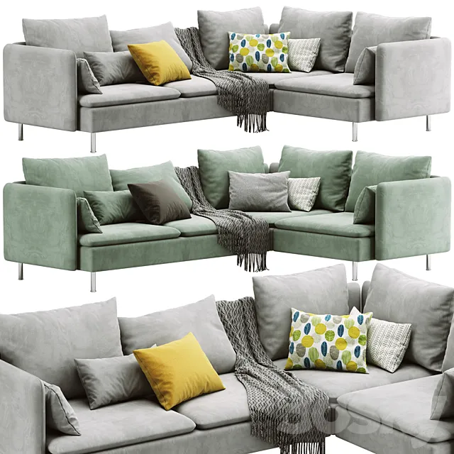 Sofa soderhamn Ikea 3ds Max