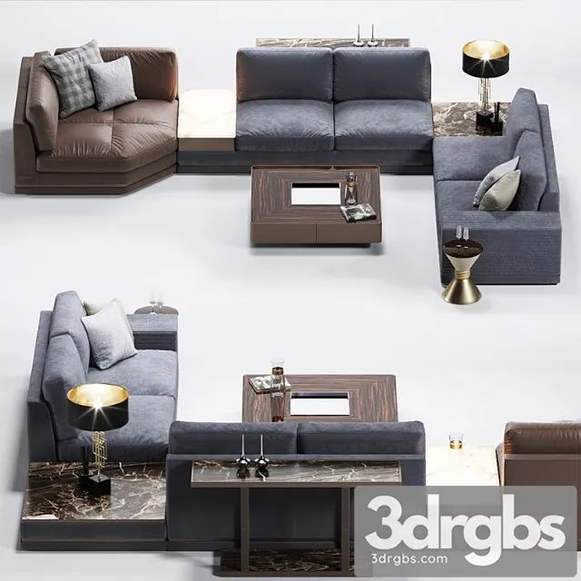 Sofa sonen w 574 giuseppe iasparra from longhi 2 3dsmax Download
