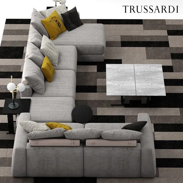 Sofa trussardi Liam Sofa 3dsMax Model