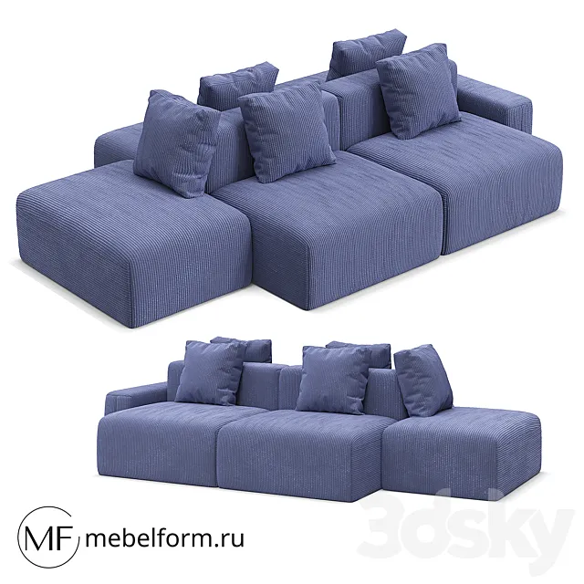 sofa velar 2 3DS Max Model