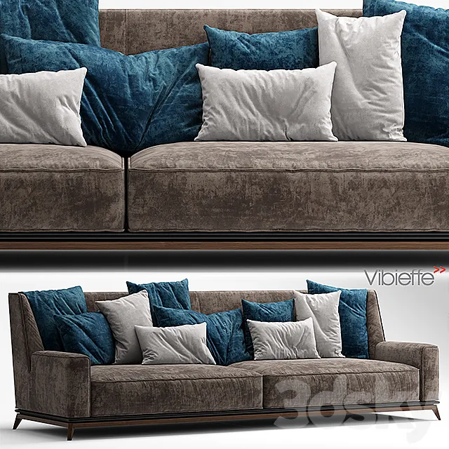 Sofa Vibieffe 3 seater sofa OPERA 3DSMax File