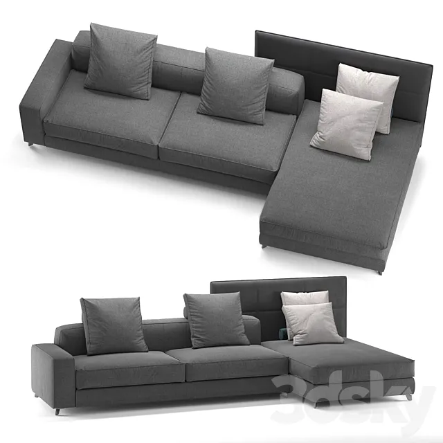 Sofa Vibieffe 415-Tube 3DS Max Model