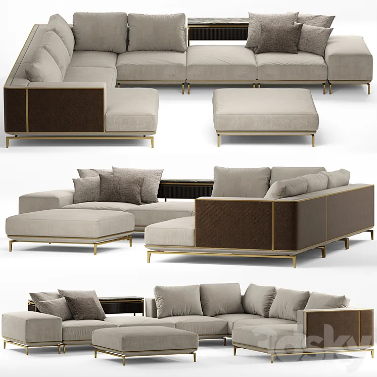 Sofa Visionnaire BACKSTAGE 3DS Max Model