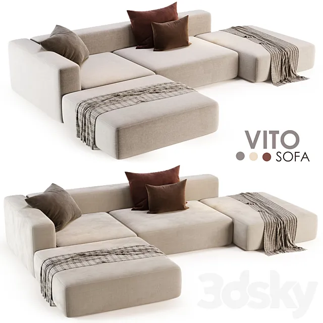 Sofa Vito by Tuo Divano 3DSMax File