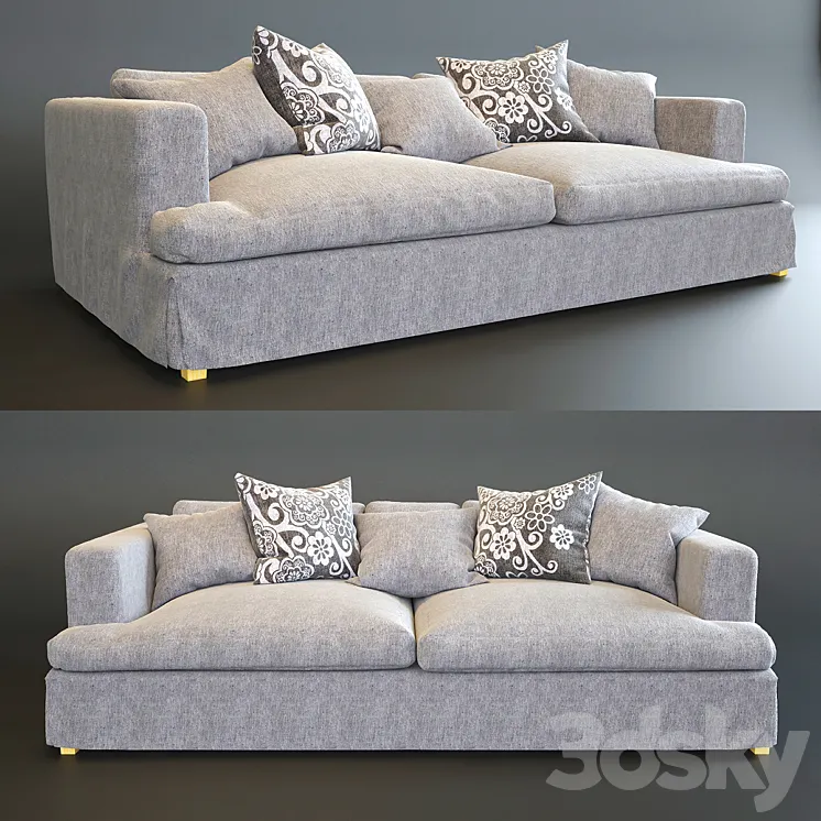 Sofa with pillows 3DS Max